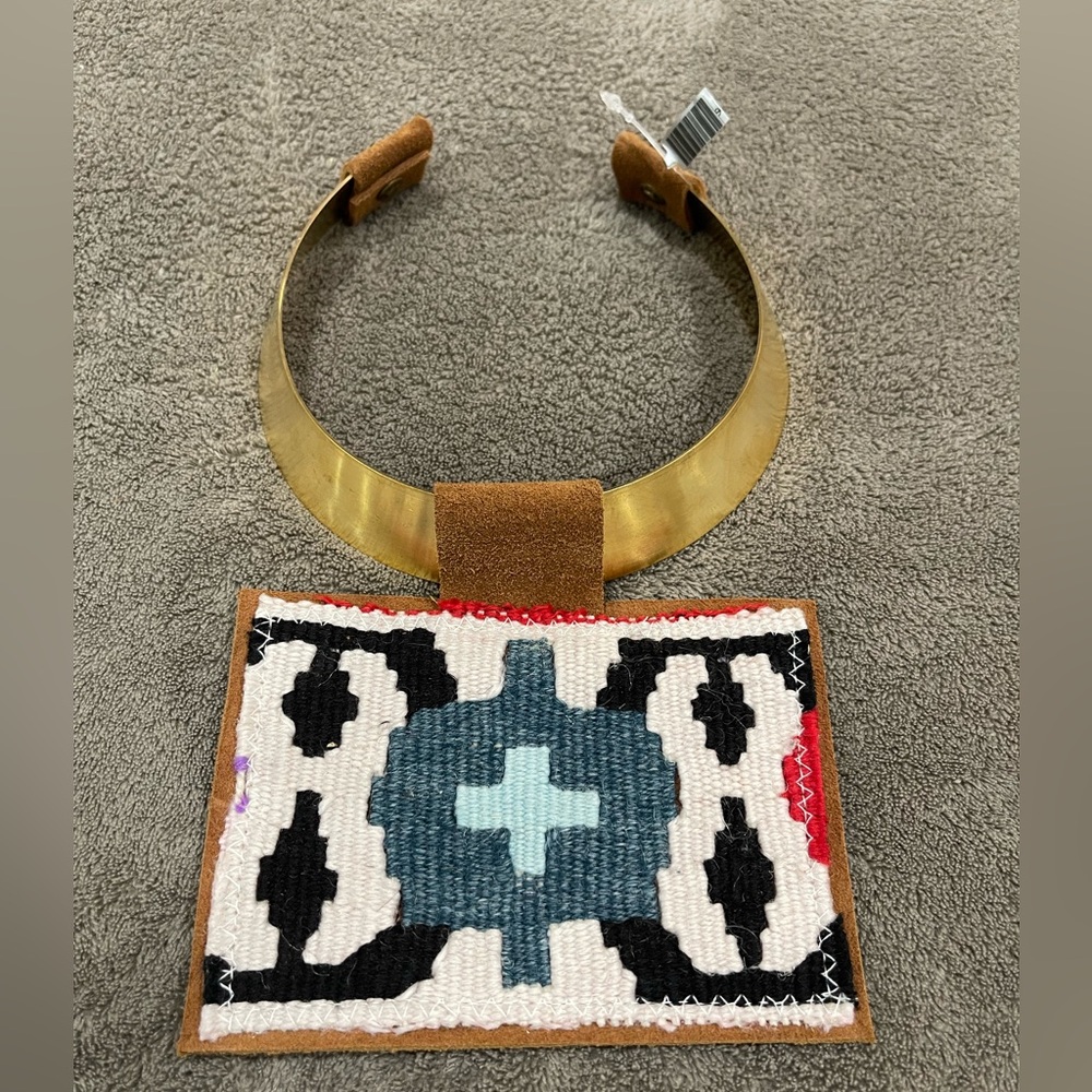 NWT Orijinal Brand Kilim Patch Pendant Necklace